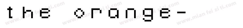 the orange字体转换
